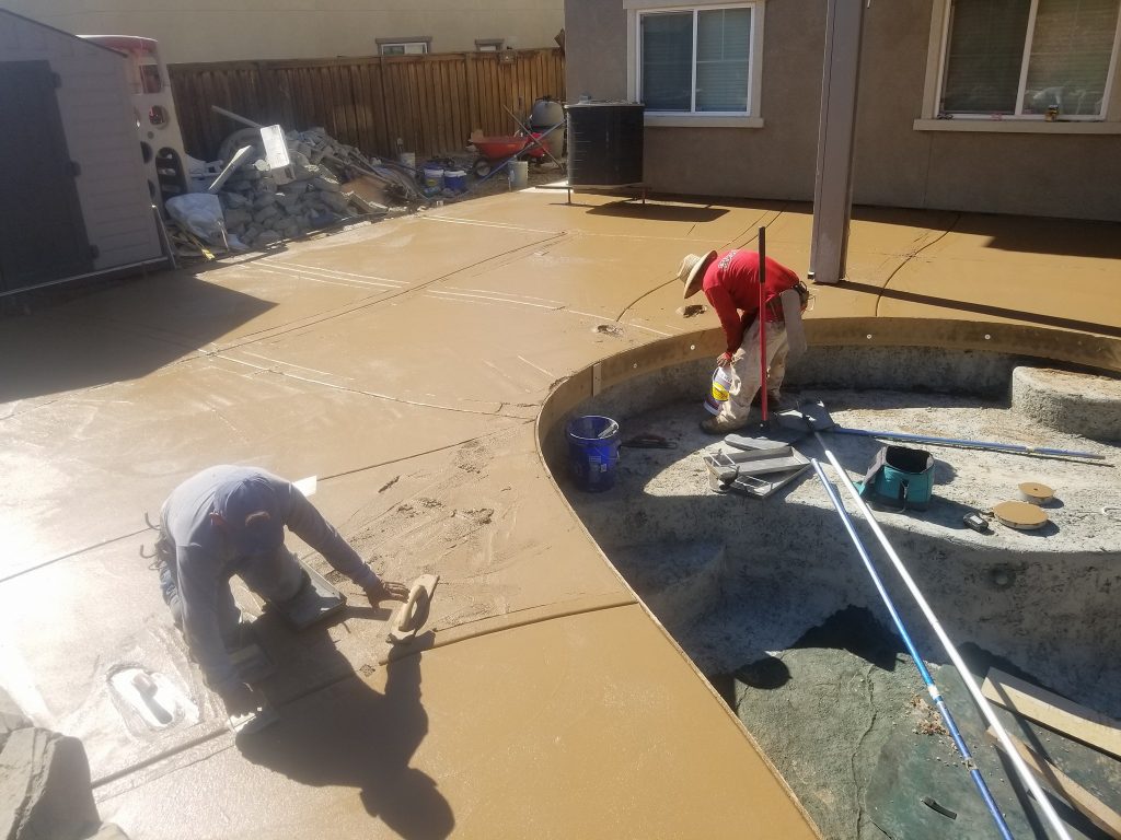 Concrete Pool Deck Installed in Oakland