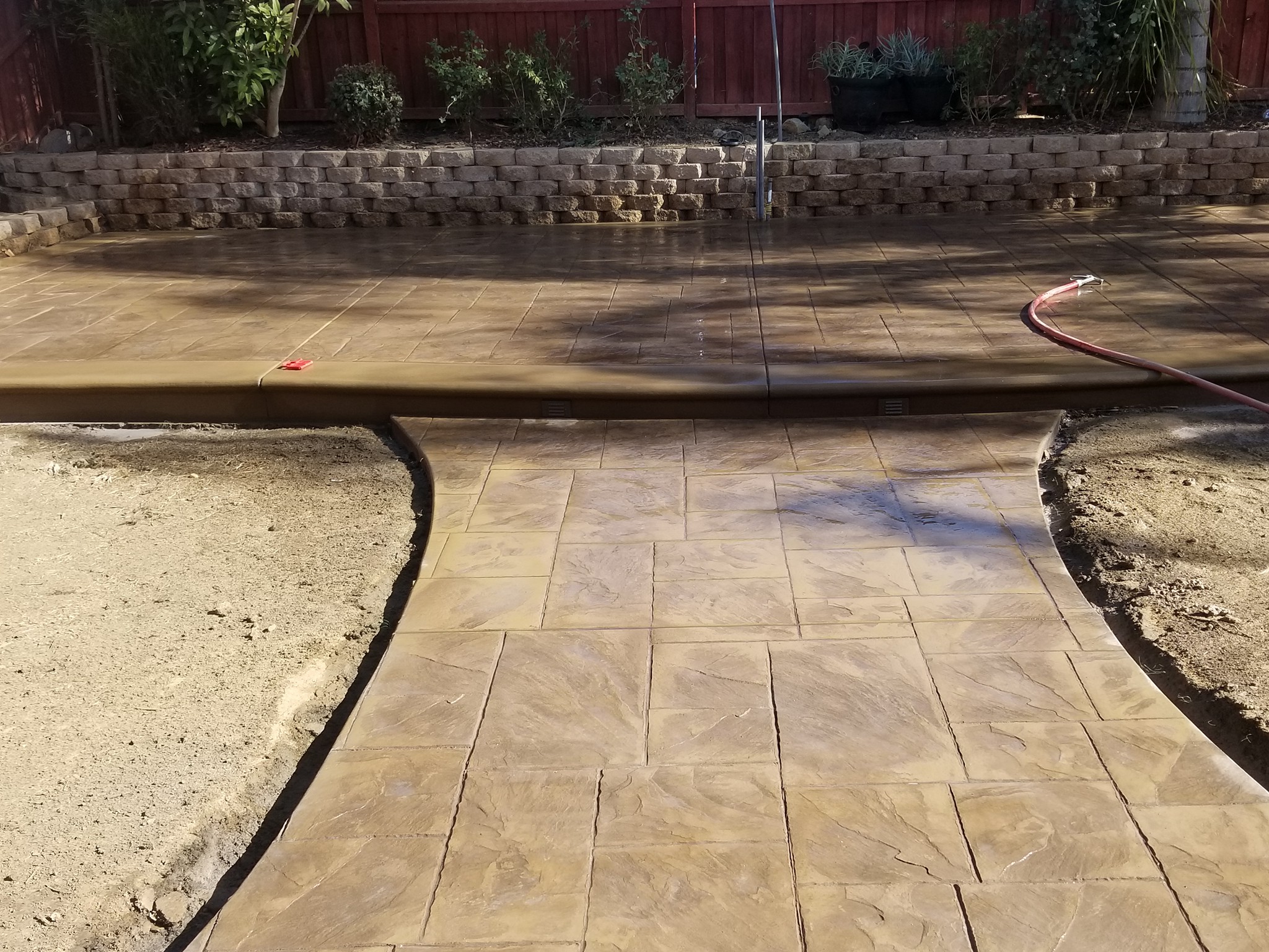 Stamped concrete installed in the Oakland area