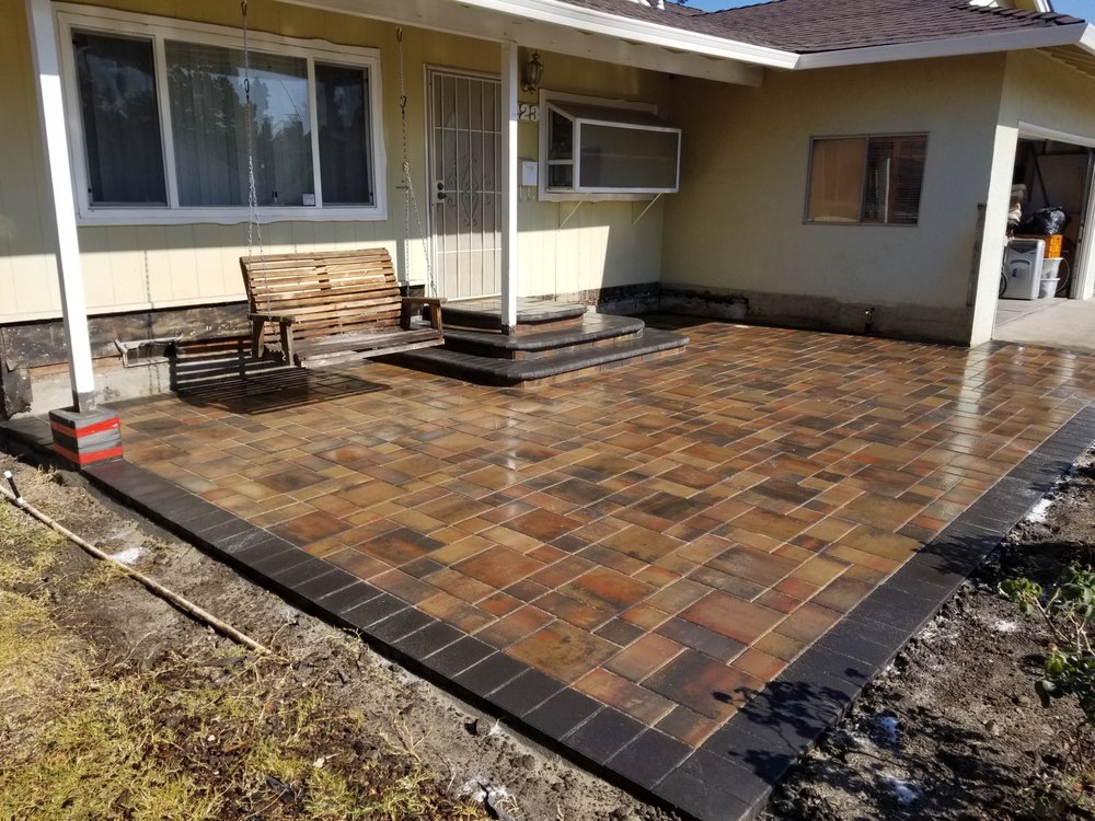 Stamped concrete that was installed in Oakland