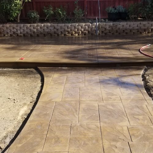 Stamped concrete installed in the Oakland area